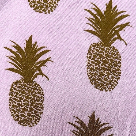 Kate Quinn Bamboo Collection Soft Pineapple Ruffle Long Sleeve One Piece Sz 3-6M - Picture 5 of 7